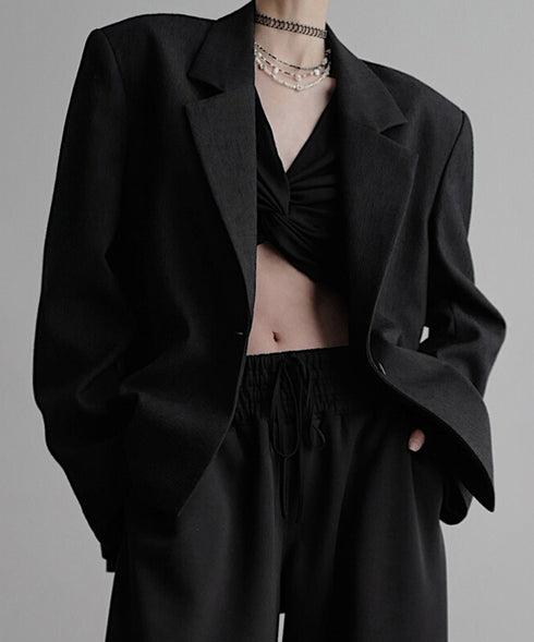 Power Shoulder Single Jacket