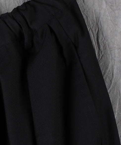 Gathered Wide Cropped Pants