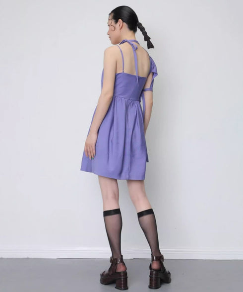 Asym Shoulder Pocket Dress