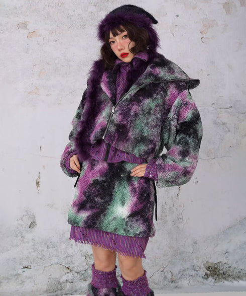 Layered Camouflage Skirt