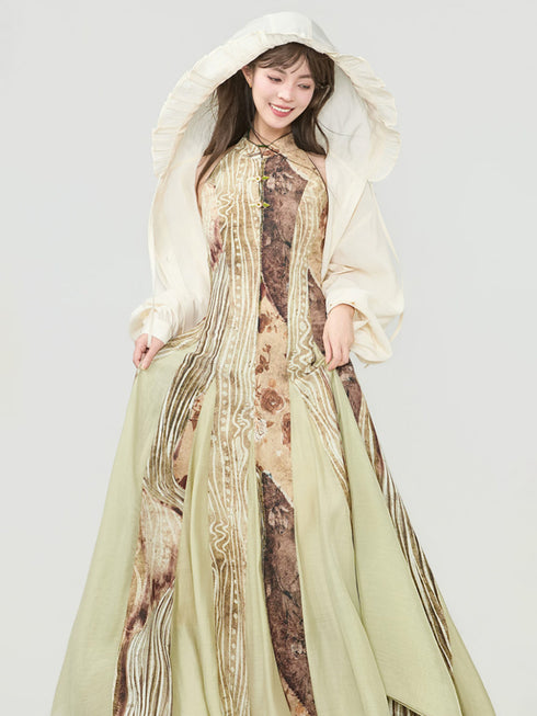 Botanical Veil Dress