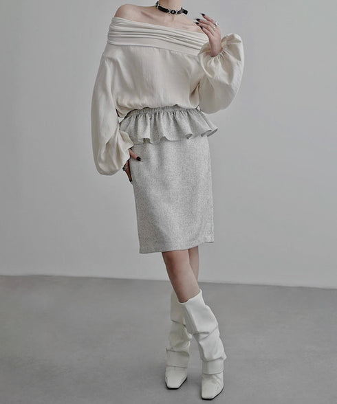 Back Bow Off Shoulder Top