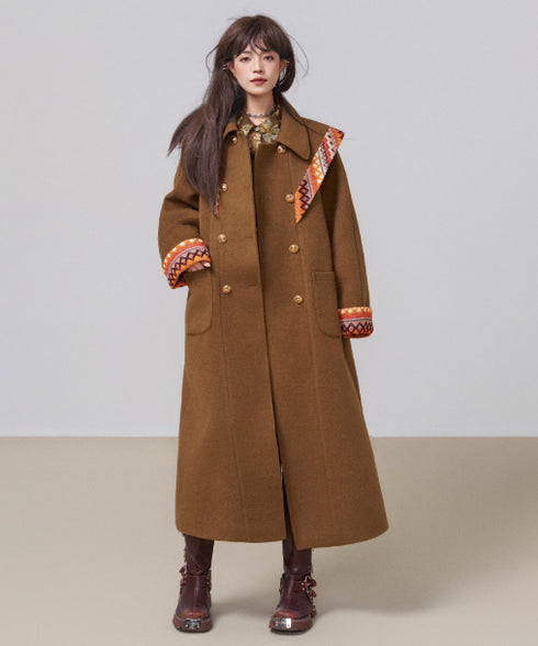 Ethnic Ribbon Long Coat