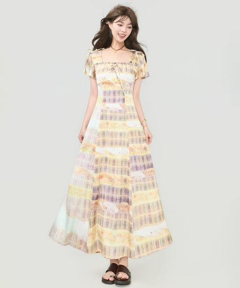 Ribbon Mosaic Dress