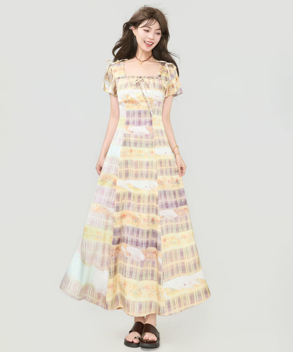 Ribbon Mosaic Dress