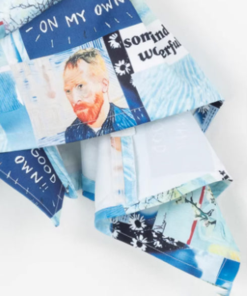 Gallery Print Drape Top