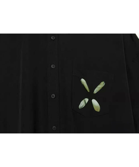 Oval Hollow Design Shirt