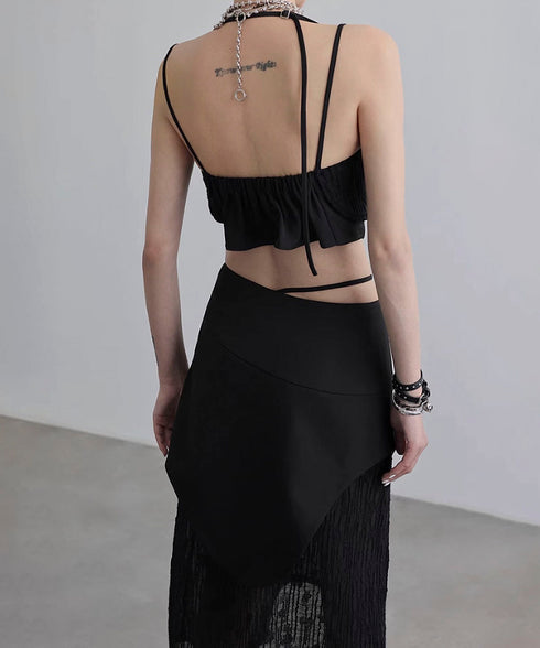 Double Hem Suspender Top