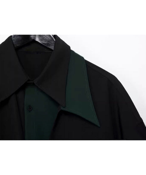 Asymmetric Collar Shirt