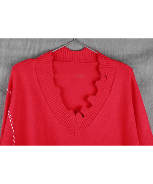 Irregular Hole Sweater