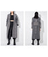 Raw Edge Paneled Long Coat