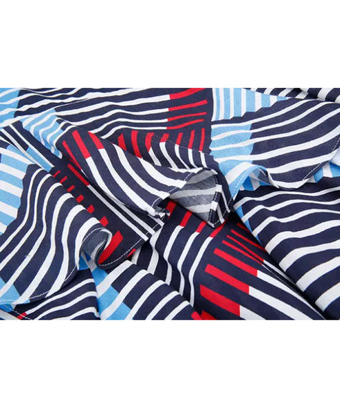 Stripe Cascade Skirt