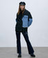 Patch Denim Contrast Jacket