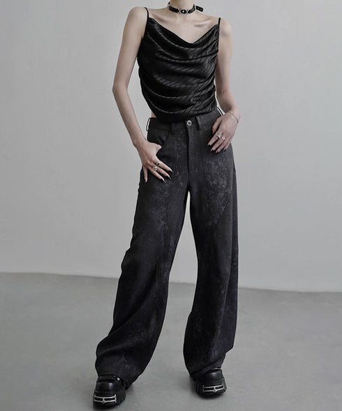 Draped Satin Cami Top