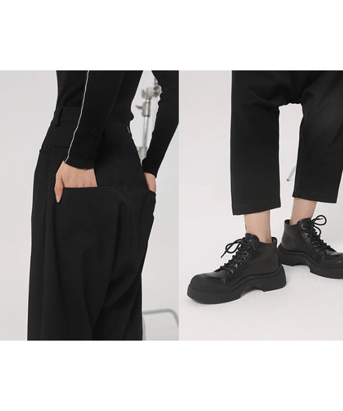 Cropped Harem Pants