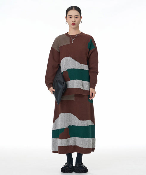 Abstract Block Knit Series