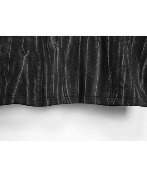 Faux Two-piece High Collar Top