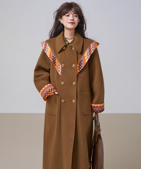 Ethnic Ribbon Long Coat