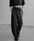 Marbled Wide Cargo Pants