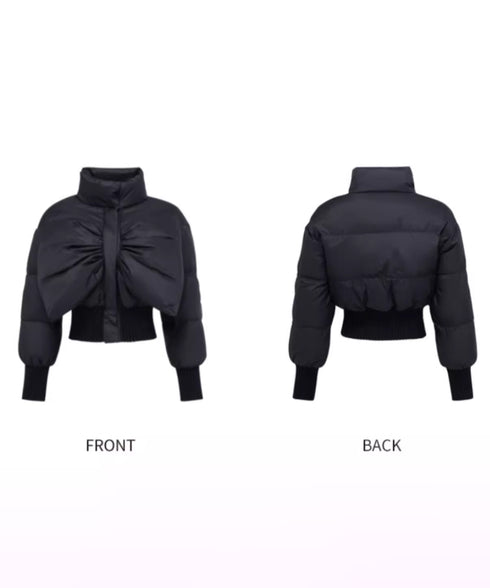 Bow Puff Down Jacket