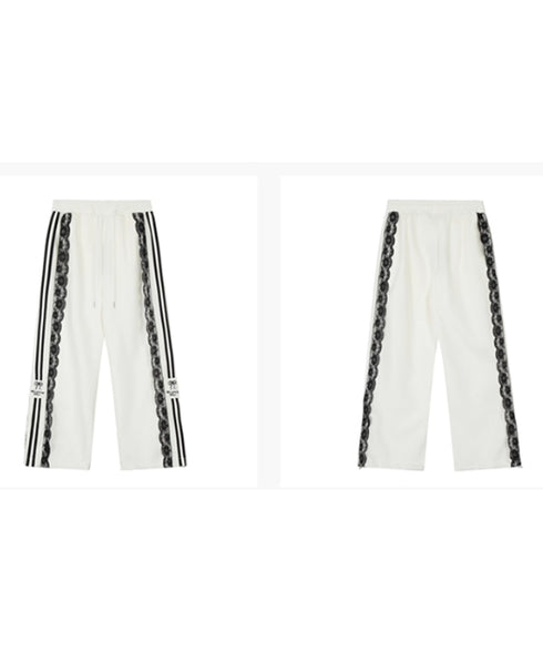 Lace Line Track Pants