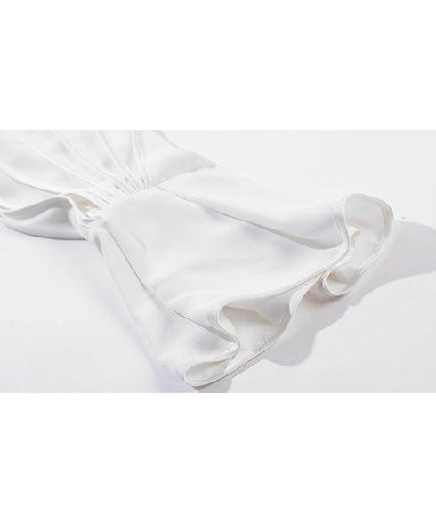 Pleated Sleeve Volume Blouse