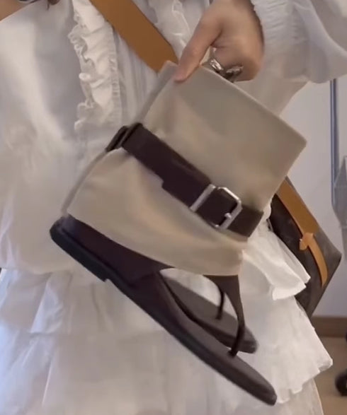 Canvas Belted Cover Sandal