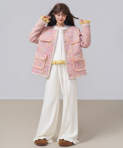 Check Draped Layer Skirt