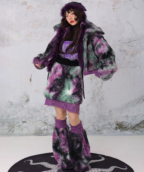 Layered Camouflage Skirt