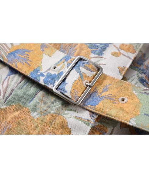 Ribbon Patchwork Faux Leather Jacket