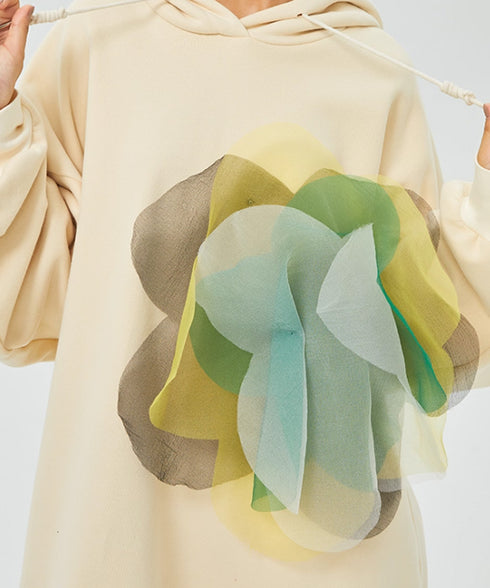 Organza Bloom Hoodie