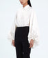 Pleated Sleeve Volume Blouse
