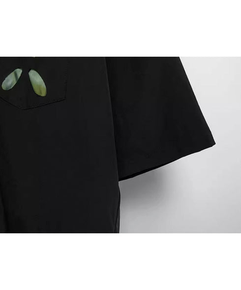 Oval Hollow Design Shirt