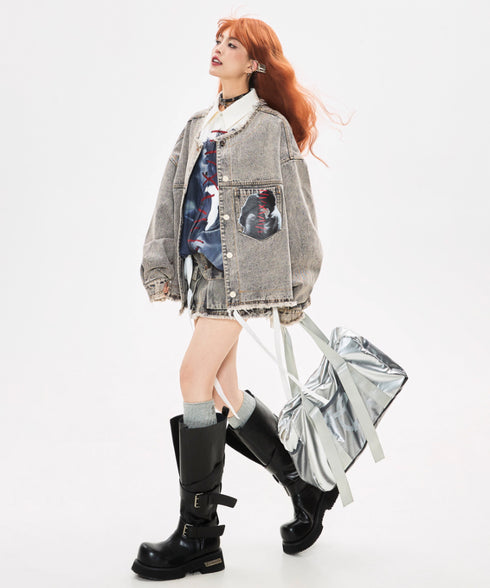 Frayed Portrait Denim Series