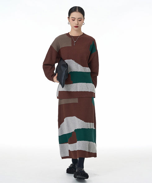 Abstract Block Knit Series