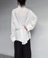 Column Button Long Blouse