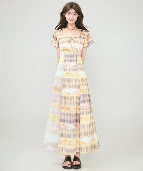 Ribbon Mosaic Dress