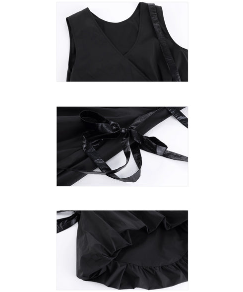 Side Tie Drape Dress