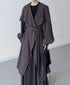 Drape Wrapped Long Coat