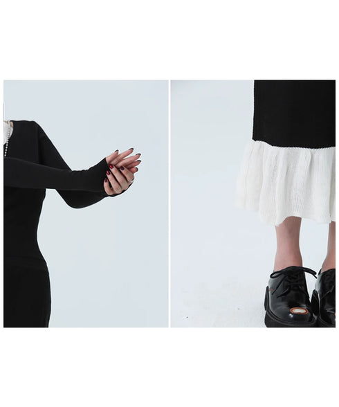 Contrast Slimming Knit Series