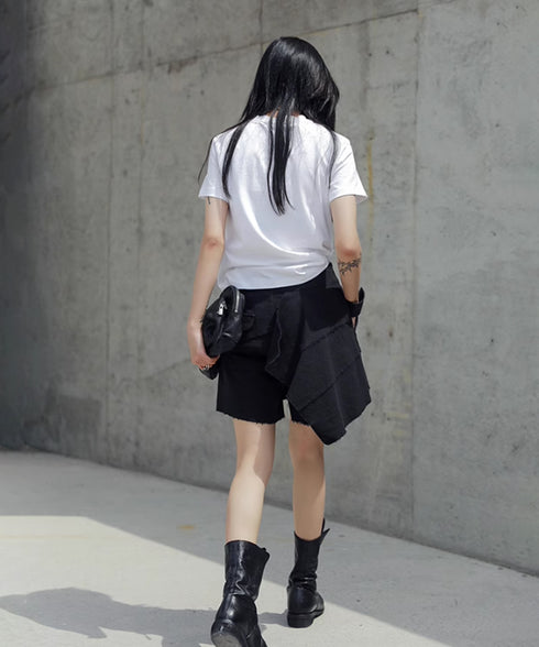 Edge Cut Layered Shorts