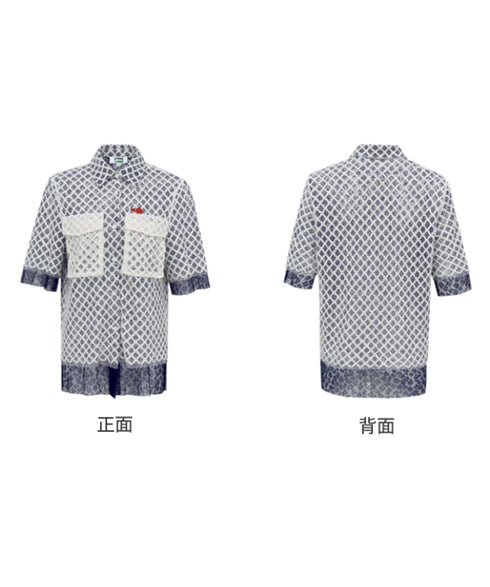 Lattice Veil Blouse