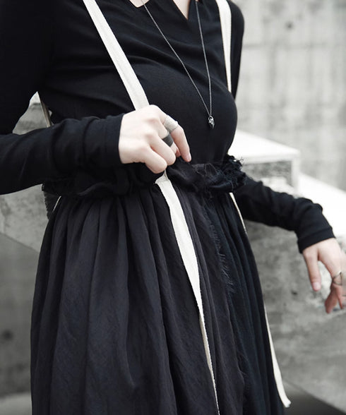 Cutting Suspender Skirt