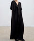 Cascade Drape Long Dress