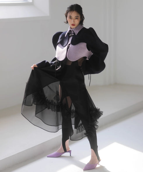 Sheer Layered Strap Dress