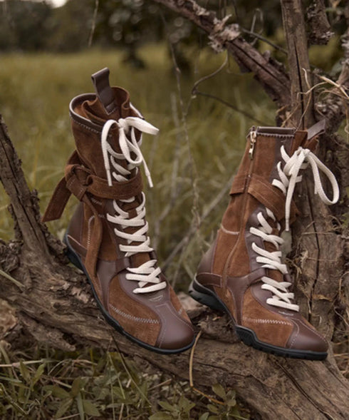 Edge Wrap Lace Boots
