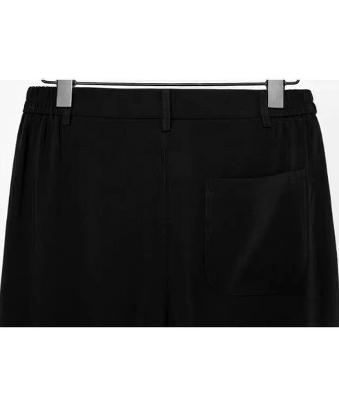 Two-tone Cropped Pants