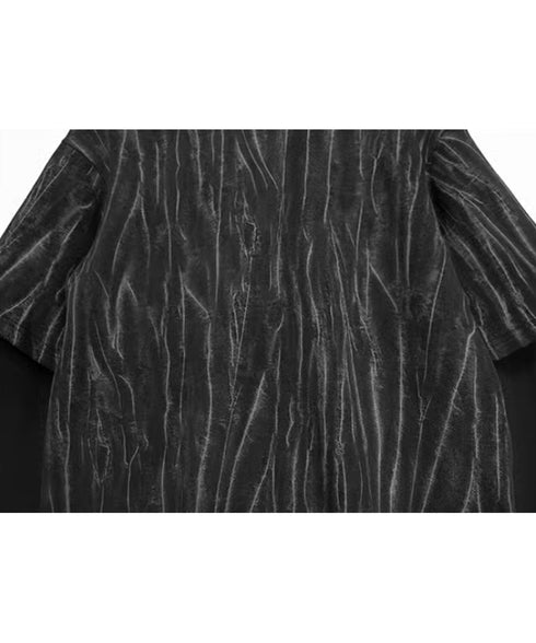 Faux Two-piece High Collar Top