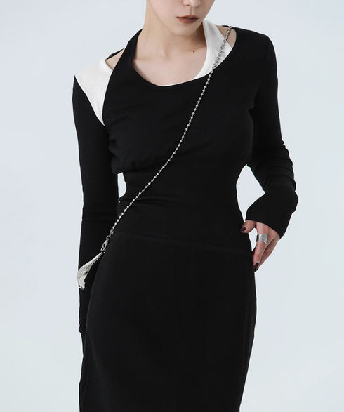 Contrast Slimming Knit Series