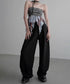 Front Tucked Wide Pants